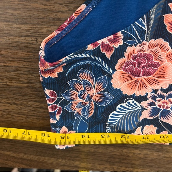 💕 time and tru Floral High-Waisted Bikini Bottoms L NWOT - Picture 4 of 8